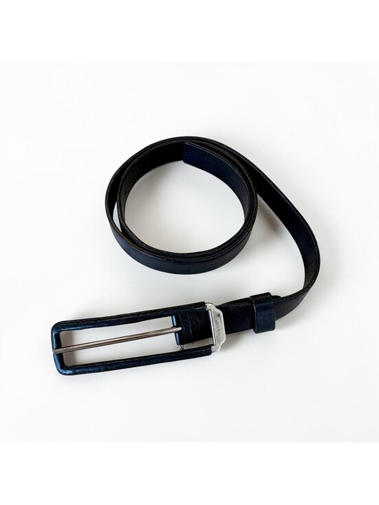 Prada Accessories - Prada Vintage Black Leather Wrapped-Buckle Belt US Small (26.5" to Center Hole)
